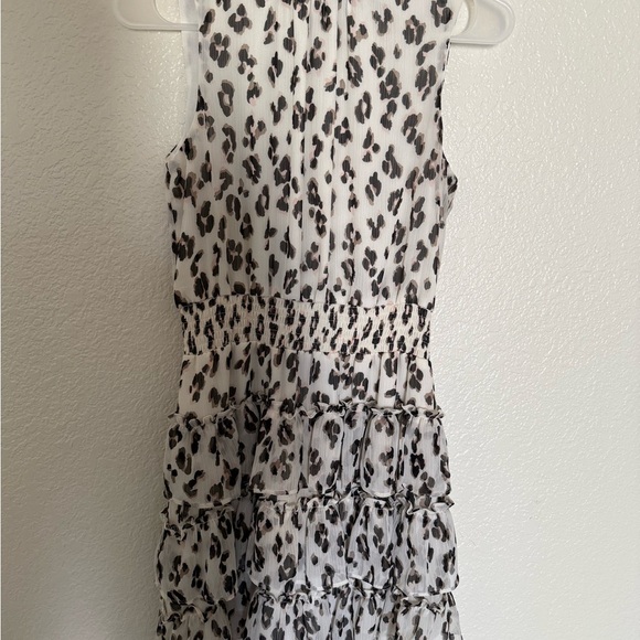 Express Animal Print Ruffled Dress - Picture 2 of 5